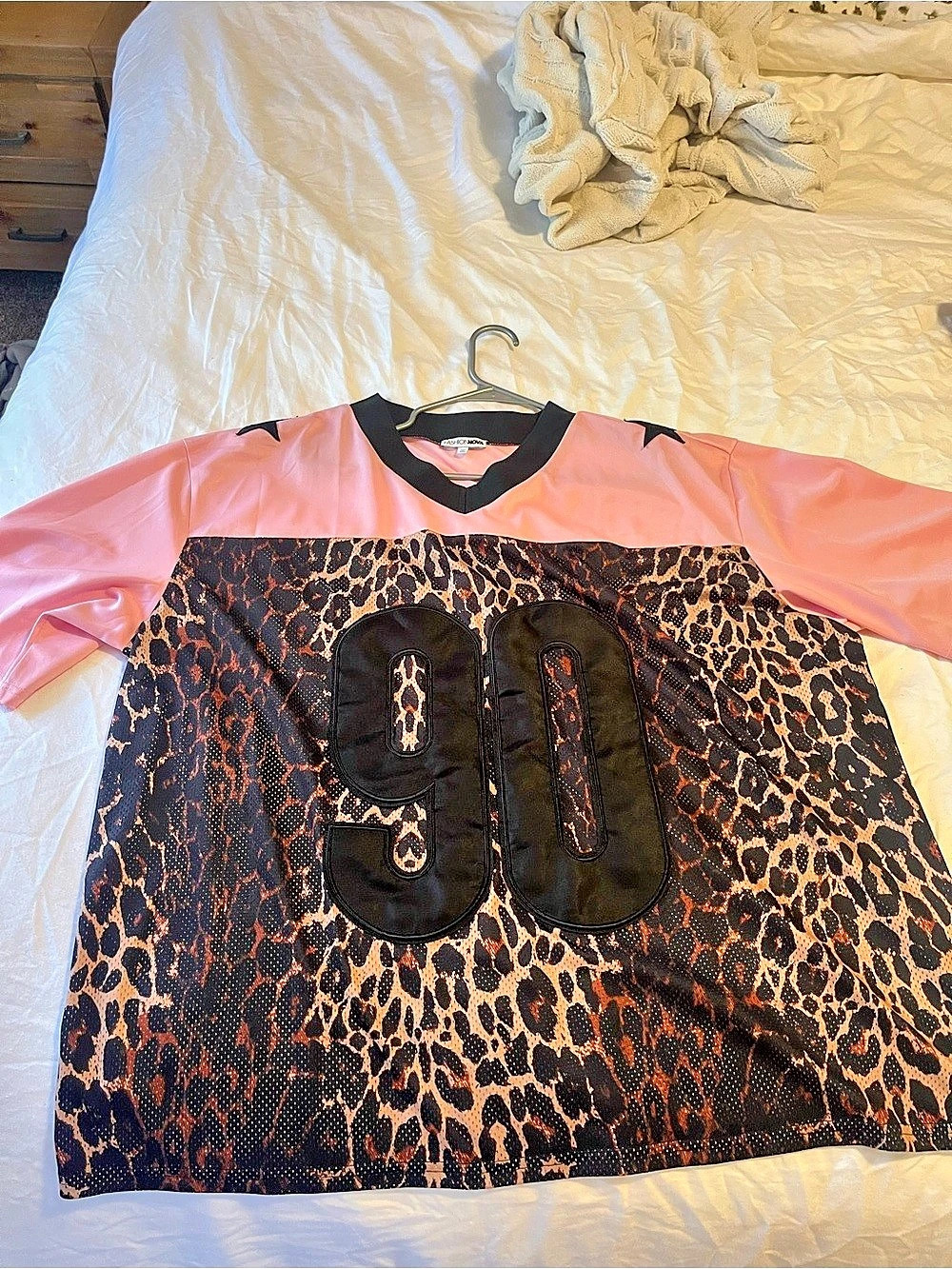 Fashion Nova Be Wild Jersey Leopard Print Pink & Brown
